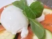 recette rapide carpaccio saumon/courgette