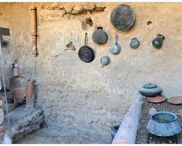 Les cuisines restaurées de Pompéii nous montrent comment cuisinaient les romains