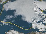 Timelapse vidéo diminution banquise arctique estivale 2016