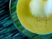 Poires pochées crème anglaise