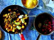 Tofu prunes saag tofu paneer