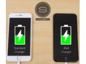 L’iPhone Plus recharge plus vite avec chargeur iPad