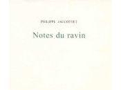 Notes ravin Philippe Jaccottet