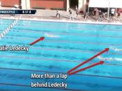 Quand nageuse Katie Ledecky secondes deuxième NCAA