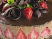 Gâteau chocolat fraise