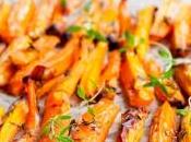 Carottes rôties miel thym