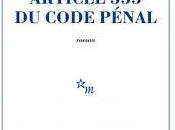 Article code pénal Tanguy Viel