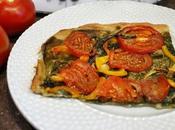 tarte tomates épinards (coca espagnole)