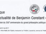 L'actualité Benjamin Constant, Colloque Lausanne, pour 250e anniversaire