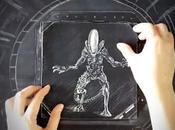 Elle anime Alien Covenant avec papier découpé