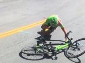 cycliste complètement après chute Tour Californie