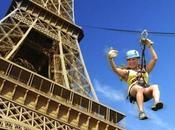 tyrolienne être installée Tour Eiffel