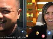 Facebook peut afficher appel vidéo dans diffusions direct