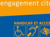 ville Poitiers diffuse guide handicap accessibilité, intitulé Partager ville, engagement citoyen