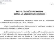 Faut-il considérer Macron comme négociateur hors-pair Schwartzenberg