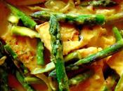 Tofu sauce crémeuse asperges
