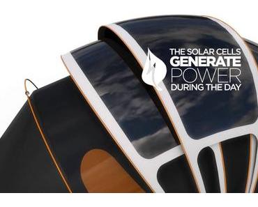 Vous avez peur de faire du camping ? Voici la tente qui produit de la lumière, de la chaleur, de l’électricité et Internet.