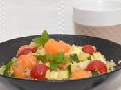 Salade Quinoa Melon, Courgette Menthe.