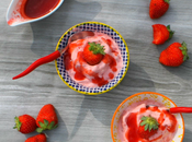 Sorbet fraise mixeur