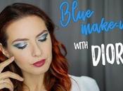 Blue make-up with Dior