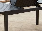Table jardin aluminium table chaise