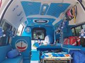 Thaïlande taxi Hello Kitty ambulance Doraemon (vidéos)
