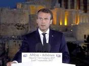 Emmanuel Macron au-delà &quot;fainéants&amp;quot;, refondation l’Europe