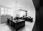 nouveaux bureaux monochromes studio Mode:lina Pologne