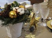 table Noël avec Jardin Fleurs