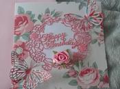 Carte anniversaire shabby