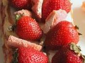 Bûche tiramisu fraises poires