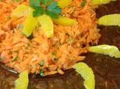 salade orientale carotte, orange coriandre