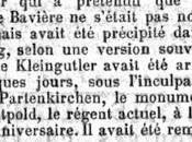 1894. Profanation d'un monument Prince Régent. tailleur Kleingutler arrêté Murnau.
