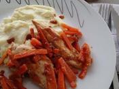 Poulet mariné carottes laquées