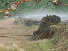 carte interactive forts romains d'Hadrien