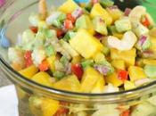 Salade crevettes avocat mangue thermomix