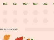 Printable d'automne Tracker sommeil