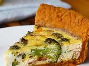 Quiche brocoli bacon cheddar