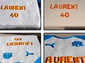 Gâteau maillot foot L'OM
