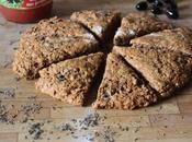 Scones tomates, olives thym