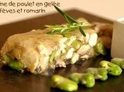 Terrine poulet gelée fèves