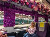 Londres 3000 fleurs installées dans train