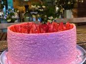 Entremets lait d’amande fraise