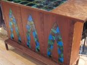 mosaïque bois décoration d’objets original