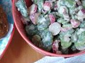 Salade fèves radis Ottolenghi