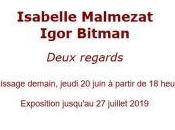 Galerie Schwab Beaubourg exposition Isabelle Malmeza Igor Bitman jusqu’au Juillet 2019 deux regards juxsqu’au