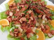 Salade poulet mariné l'orange