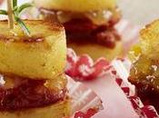 Macarons Ratte Touquet chorizo fondue d’oignons