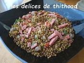 salade lentilles bacon