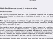 type lettre motivation